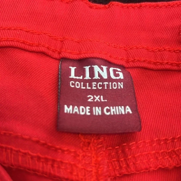 Women’s Red Plus Size Skinny Jeans 2XL – Stretchy Fit - Picture 4 of 9